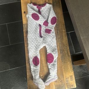 2T baby deedee thermal zipper footie